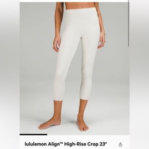 Lululemon 23’ Align Pant in Bone size 6